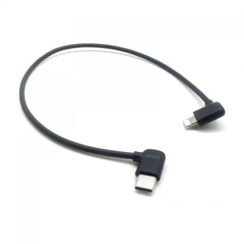 Chine PD 20W cordon de charge rapide USB 2.0 foudre à 90 degrés 8 broches à Angle droit câble USB Type C pour chargeur iPhone PD fabricant