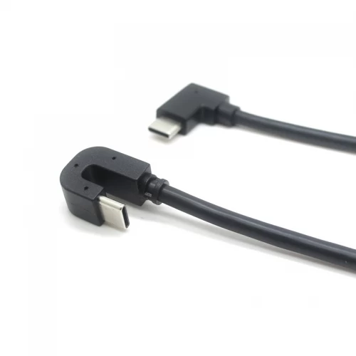 China USB C 180 degree cable U shaped USB-C to USB-C 90 degree Charging data cable manufacturer