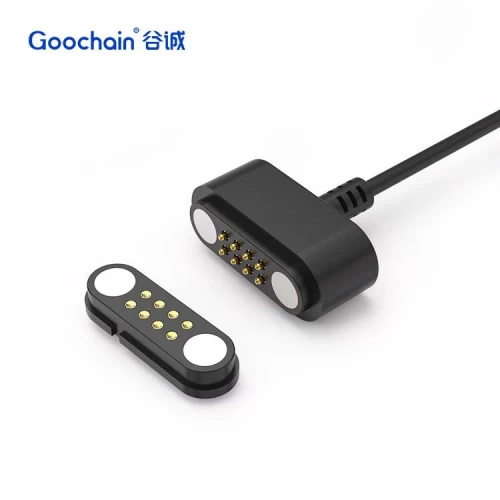 China 8-pins pogo pin magnetische connector-fabrikant van de voorjaar geladen en gegevensoverdracht pins fabrikant