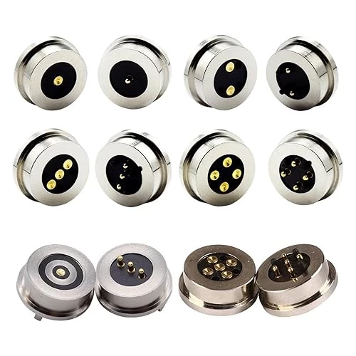 China Hoogwaardige vrouwelijke laad dock 1pin 2pin 3pin 4pin 5pin ronde pogo pin magnetische laadconnector fabrikant