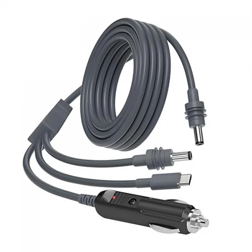 Çin Araba Çakası ve USB-C & DC Güç Kablosu | 3'ü 1 arada Çıkış Kablosu | Özelleştirilebilir | ISO 13485/9001 Sertifikalı Üretici üretici firma