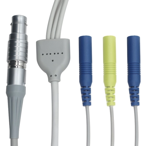 중국 4핀 금속 LEMO 수 - 2.0mm 전극 리드(외피 있음) — 1~3 의료용 ECG/환자 모니터 케이블(ISO13485 제조업체) 제조업체