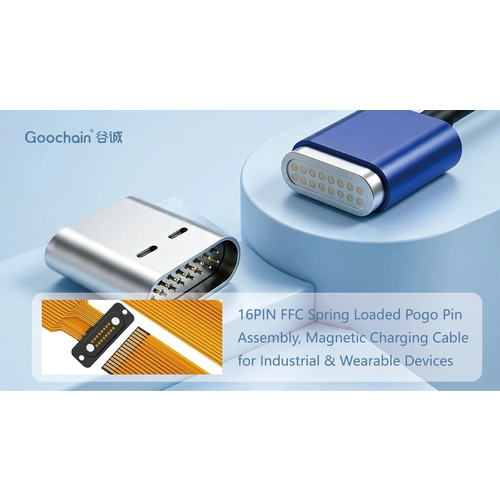 Custom Spring Loaded Pogo Pin Cable Modules | USB-C, 16PIN, Magnetic ...