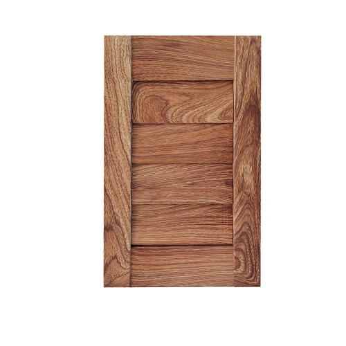 Grained PVC Shutter-PVC shutter wrapped to give wood look,China PVC Shutter with wood grain Supplier