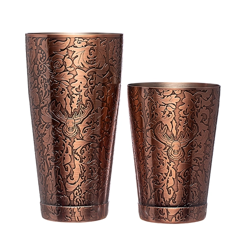 China Unbreakable Stainless Steel Cocktail Shaker Baroque Style Food Grade Test manufacturer