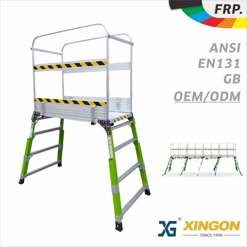 Cina XG-218FH 【FIBRA DI VETRO】 Scaletta per piattaforma di lavoro regolabile produttore