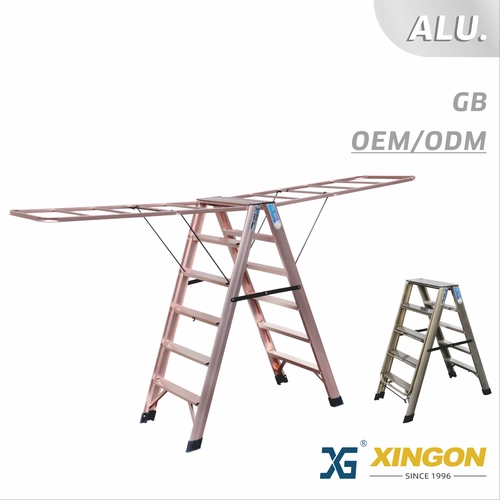 China XG-132 【ALUMINUM】 Multi-use Clothes Rack Ladder - COPY - 6hneon Hersteller