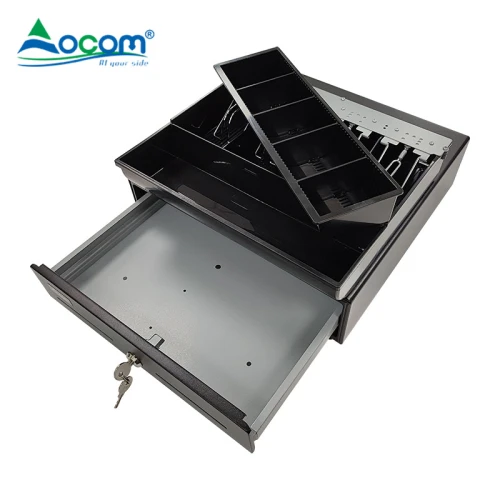 Black Style Small Micro Switch Senor Metal Trigger Cash Drawer Box RJ12