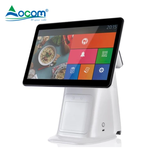 Windows System Based 15.6 ticketing machine system with Printer VFD MSR ...
