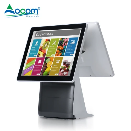 all in one touch screen POS Machine with Printer cash machine I3 I5 ...