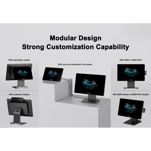 POS-1566 OCOM 15.6 Inch Touch Screen Point Of Sale Pos System For ...