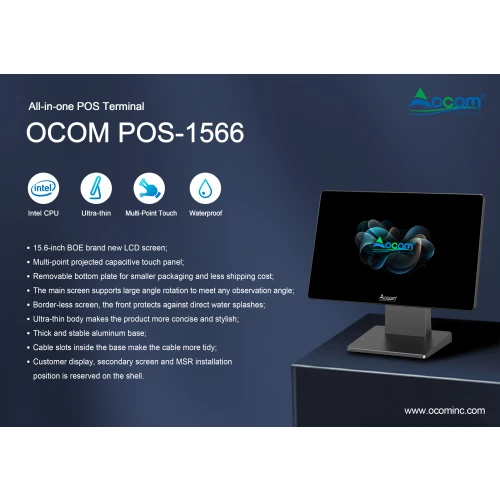 POS-1566,15.6 inch BOE brand new LCD screen, 1920*1080 resolution