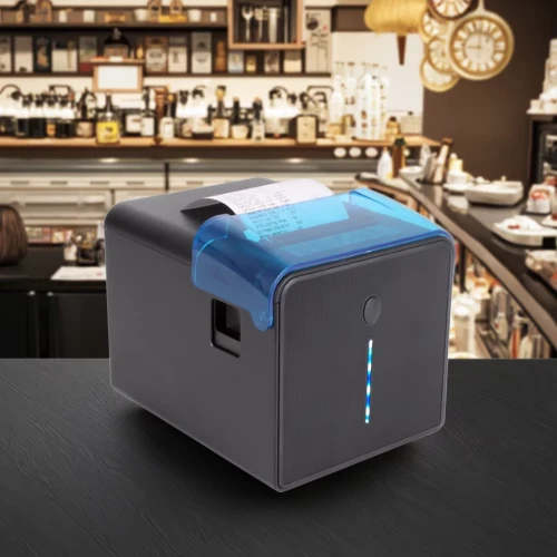 Colorful LED 80mm Thermal Receipt Printer with Splash-Proof Design
