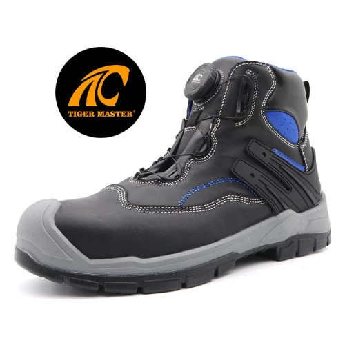 fast lacing system safety shoes, industrial safety shoes, steel toe