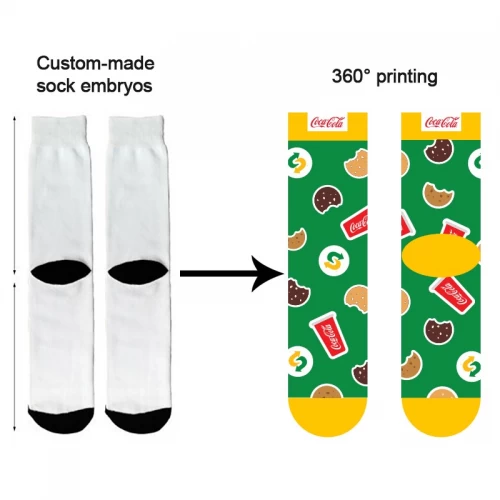 Proveedor de calcetines impresos digitalmente OEM, calcetines digitales impresos en 3D a granel