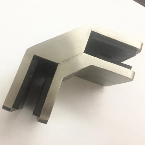 90 degree 316 standoff glass clamp for balcony glass railing