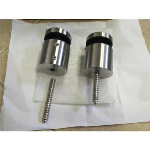 CRL Brushed Stainless Glass Rail Standoff Base and Cap 13/4" Projection