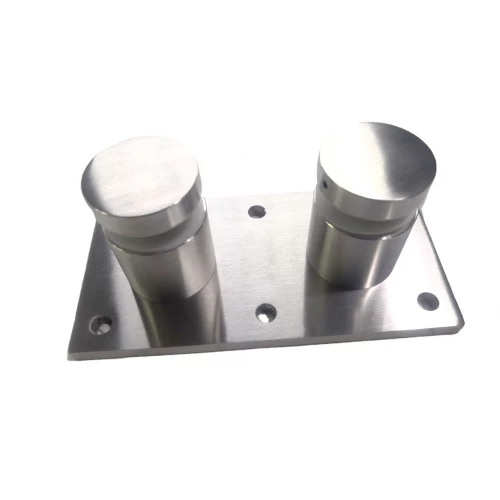 CRL Glass Rail Standoff Fitting with Mounting Plate
