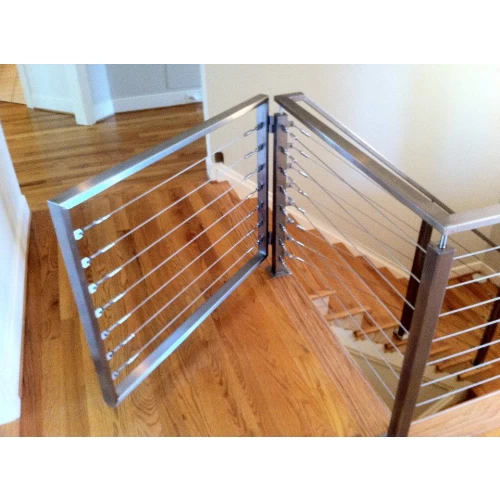 Easy to install wire rope railing system