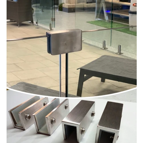 High Quality Stainless Steel 180 Degree Square Type Glass Clamp Glass ...