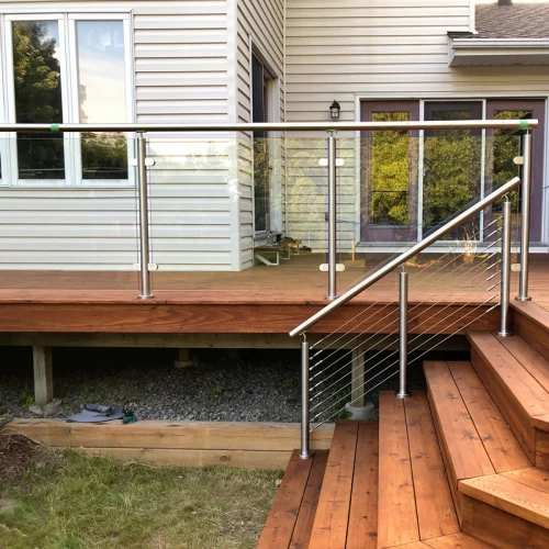 Stainless Steel Porch Glass Railing Design