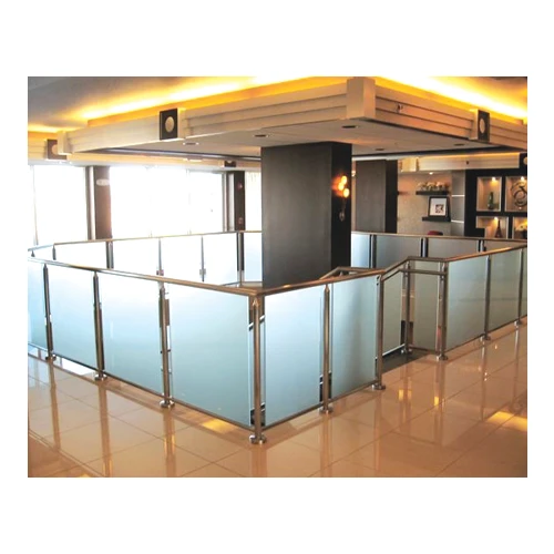 shopping mall glass railing system