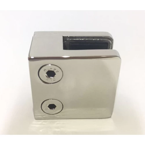 stainless steel glass clamps for 3/8 inch glass 44x44x25mm