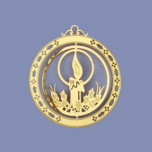 زينة عيد الميلاد المعدنية المعلقة