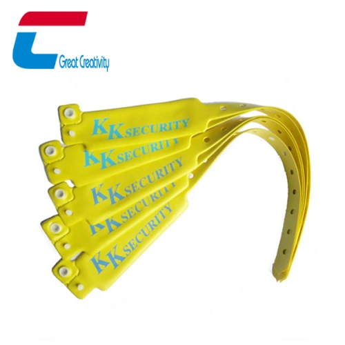 中国 适用于活动的定制印刷一次性 RFID 塑料腕带 制造商