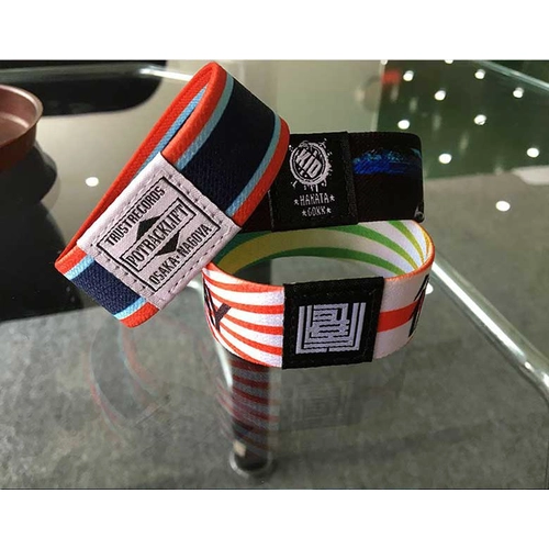 Factory Customized Wholesale RFID Sports Wristband Elastic Woven Fabric NFC Elastic Bands