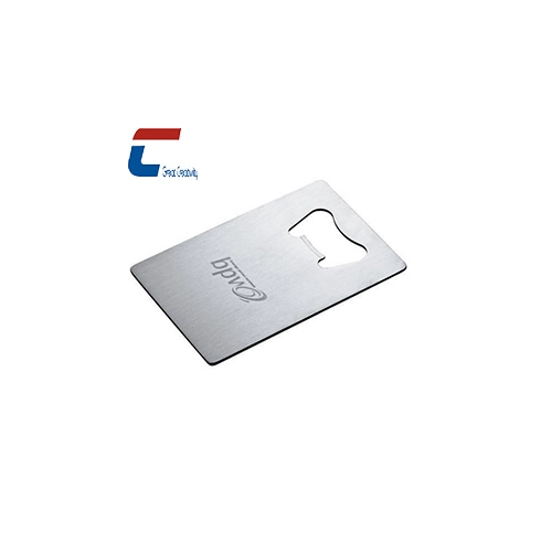 Ouvre-bouteille de carte de visite en métal