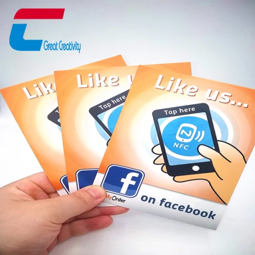 Έξυπνη αφίσα PVC NFC με κόλλα 3M