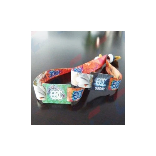 adjustable cloth RFID security wristband