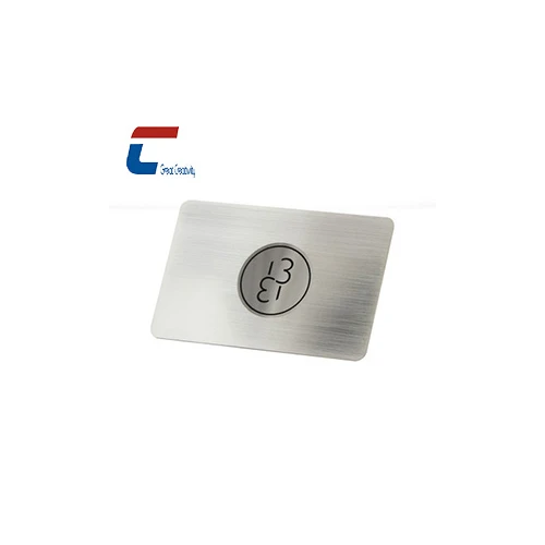 brushed metal business cards