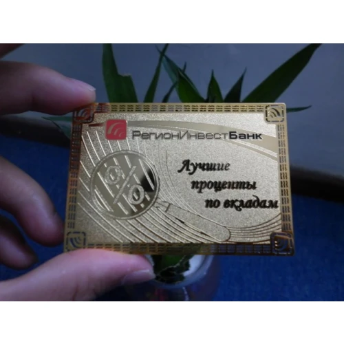 China die cutting custom metal business cards manufacturer