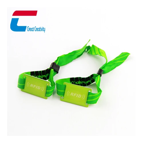 disposable fabric rfid chip smart wristband