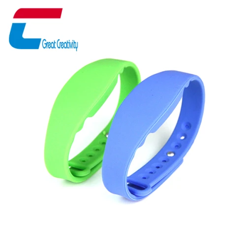 سوار معصم متين من السيليكون RFID NFC صديق للبيئة