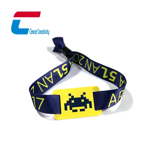 사용자 정의 도매 뜨거운 판매 NTAG213 NFC 패브릭 팔찌