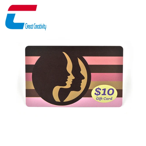China Individuell bedruckbare Geschenkgutscheinkarten aus Kunststoff für Werbeaktionen Hersteller