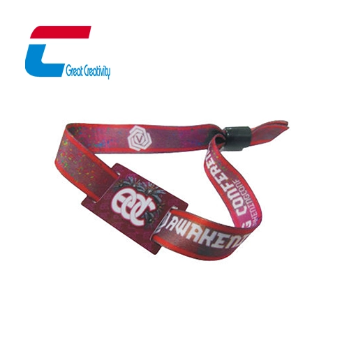 맞춤 인쇄 된 패브릭 활동을위한 부드러운 PVC 태그가있는 RFID NFC 팔찌