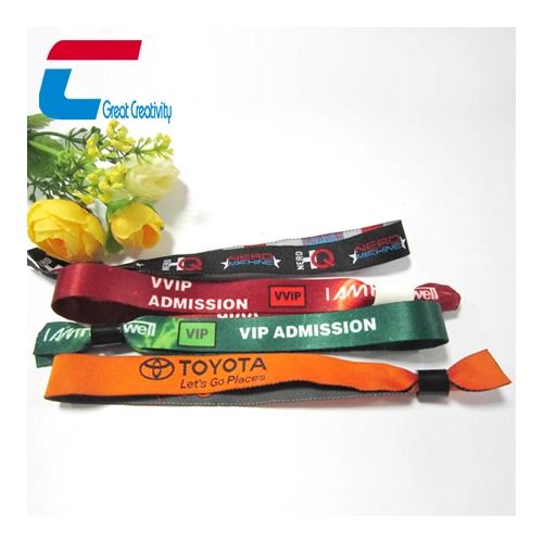 promotional woven RFID wristband one time