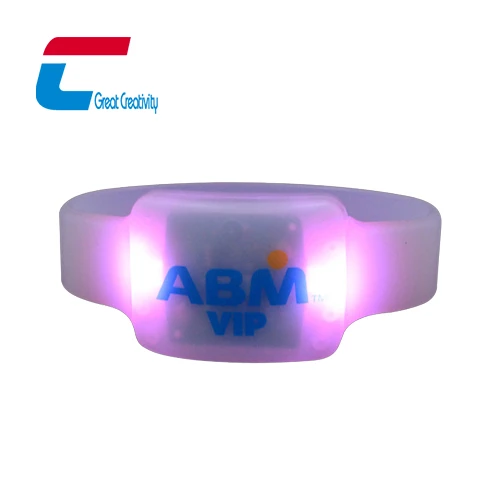 teledirigido led parpadeante pulsera de silicona
