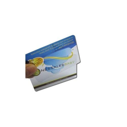 biglietti da visita di plastica trasparente