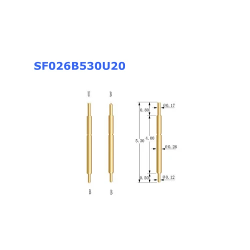 série 026 haute précision double tête Pogo pin