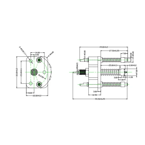 20A current probe group with three needle