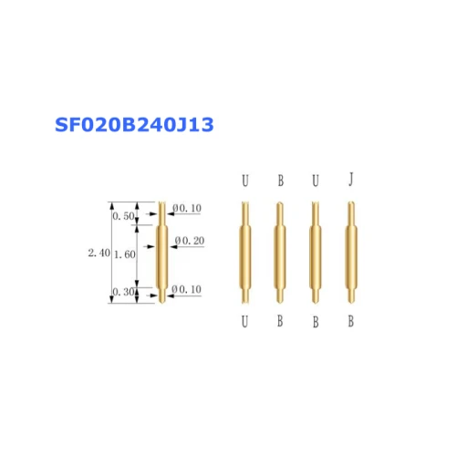 China Supplier Double ended Pogo Pin Spring Loaded Probe SFGB026B1230B15