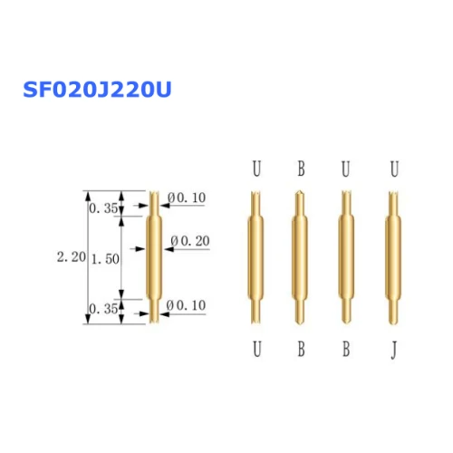 Double tête de sonde terminée SF020J220U