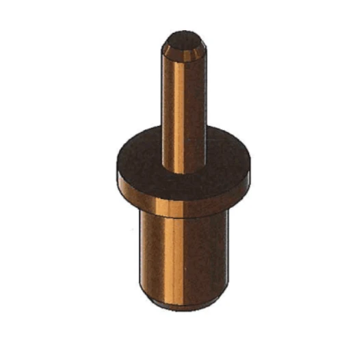 Pino de terminal em latão banhado a ouro para detector de gás