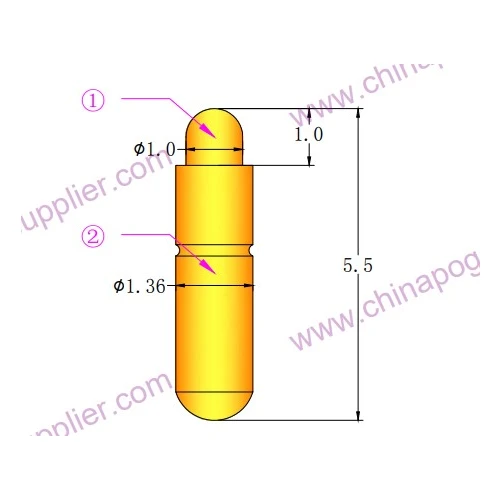 SFENG Hochwertiger federbelasteter Pogo-Pin PA160-J