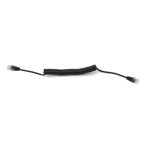 6p4c Curly cable China factory,RJ11 Spiral cable supplier,telephone ...